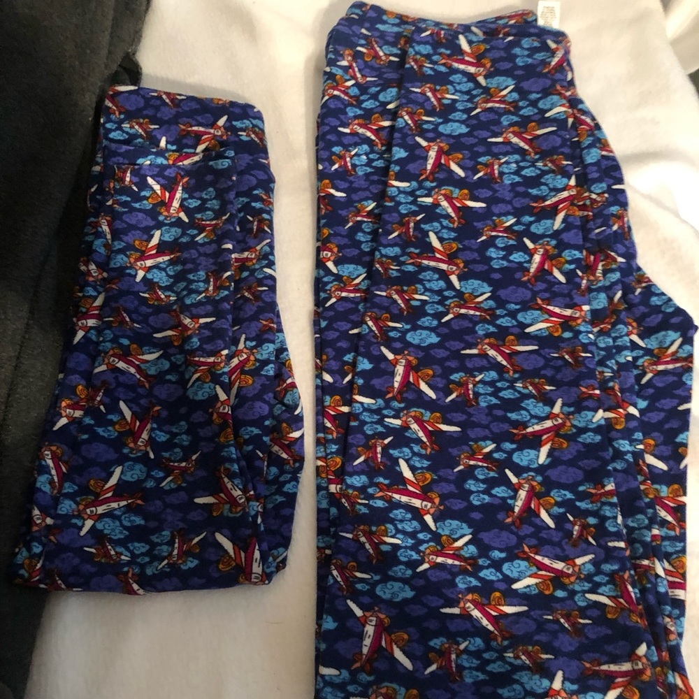 Mommy and me Airplanes leggings set - Picture 1 of 6
